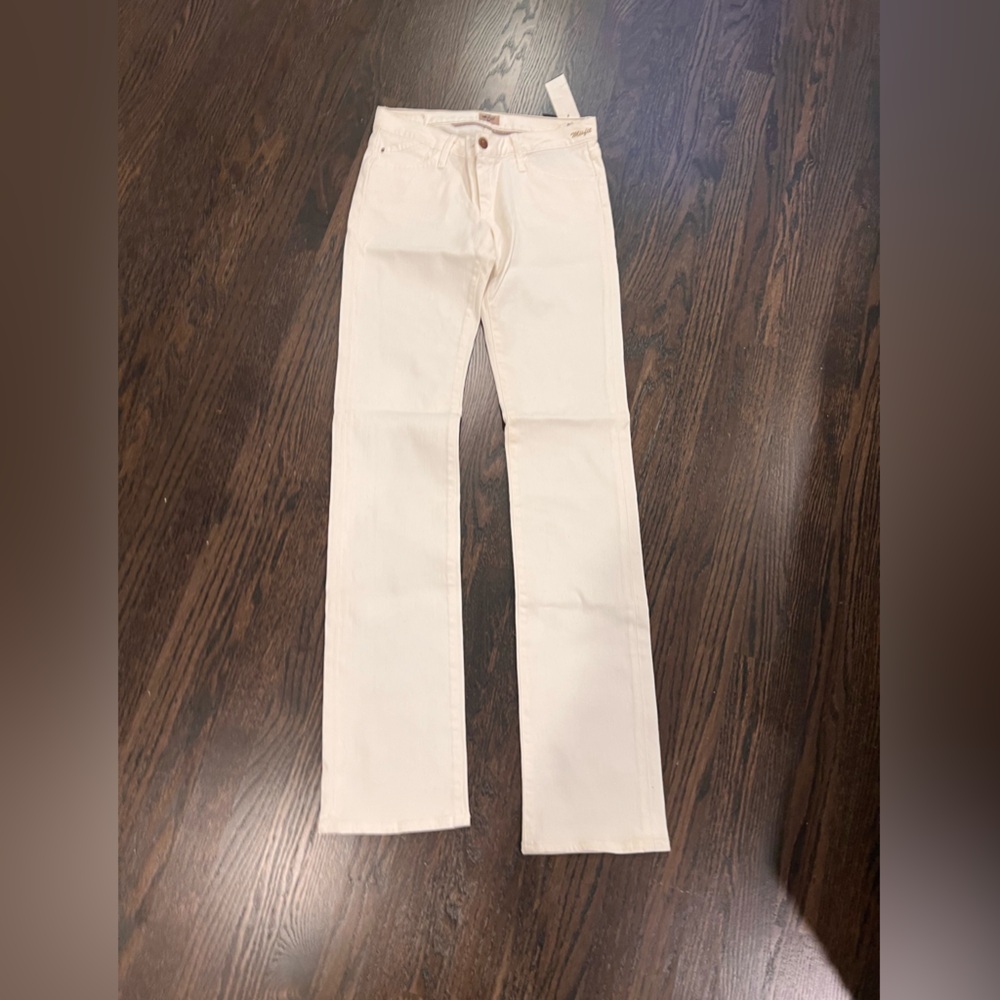 Vintage NWT Goldsign Misfits Women's Cream Straight Leg Jeans